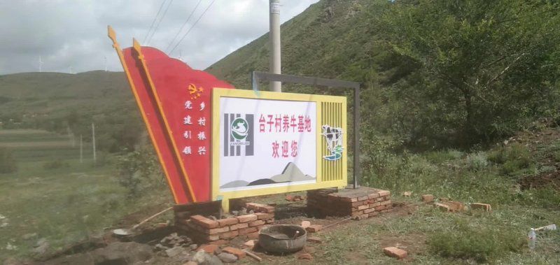 不銹鋼村莊黨旗雕塑項(xiàng)目
