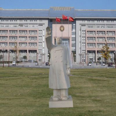 黨建主題偉人揮手毛主席石雕