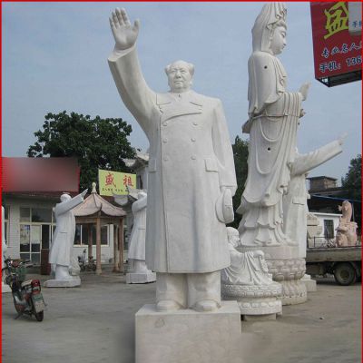 大理石偉人揮手毛主席石雕