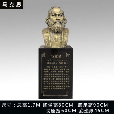 黨建偉人馬克思頭像銅雕